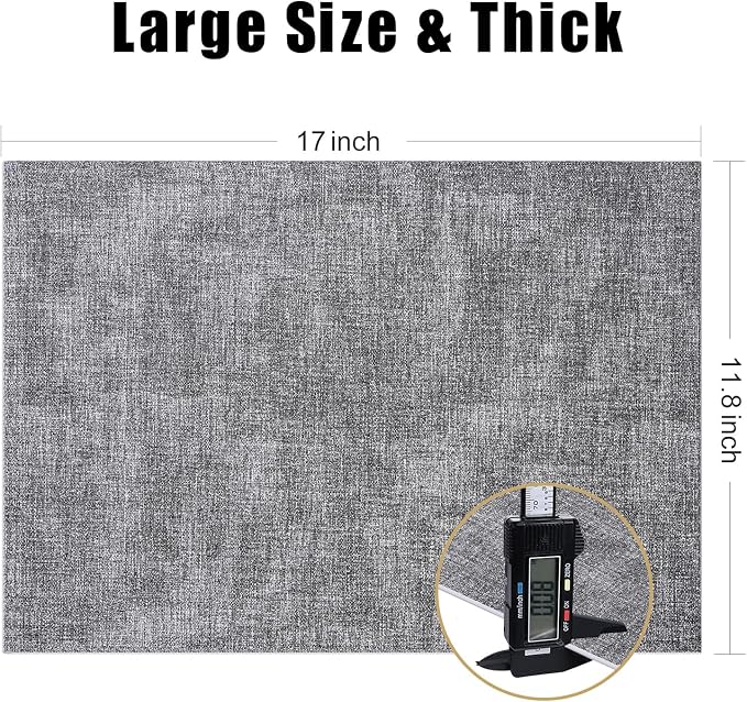 Homaxy Faux Leather Heat Resistant Placemats - Image 5