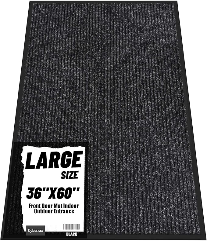 Front Door Mat Indoor Outdoor Entrance, Non-Slip Absorbent Entryway Mat by Unknown