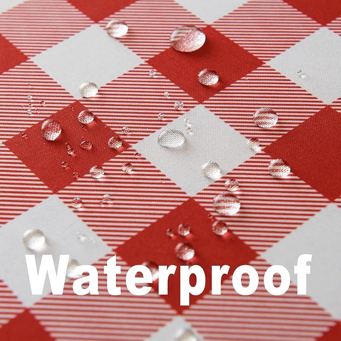 Waterproof Checkered Tablecloth Fabric - Image 4