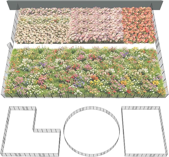 FXW Garden Fence Outdoor for The Yard – 40in x 109.4ft Heavy Duty Metal Animal by FXW
