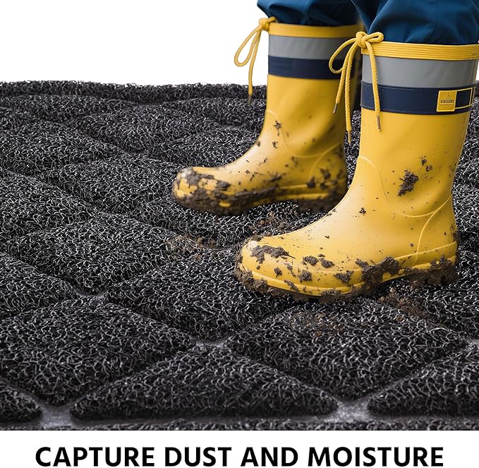 Front Door Mat Indoor Outdoor Entrance, Non-Slip Absorbent Entryway Mat - Image 3