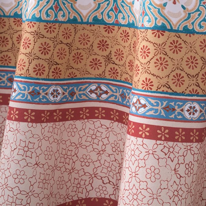 Maison d' Hermine Table Cloth Round Table 100% Cotton 69 Inches Fall Tablecloth - Image 9