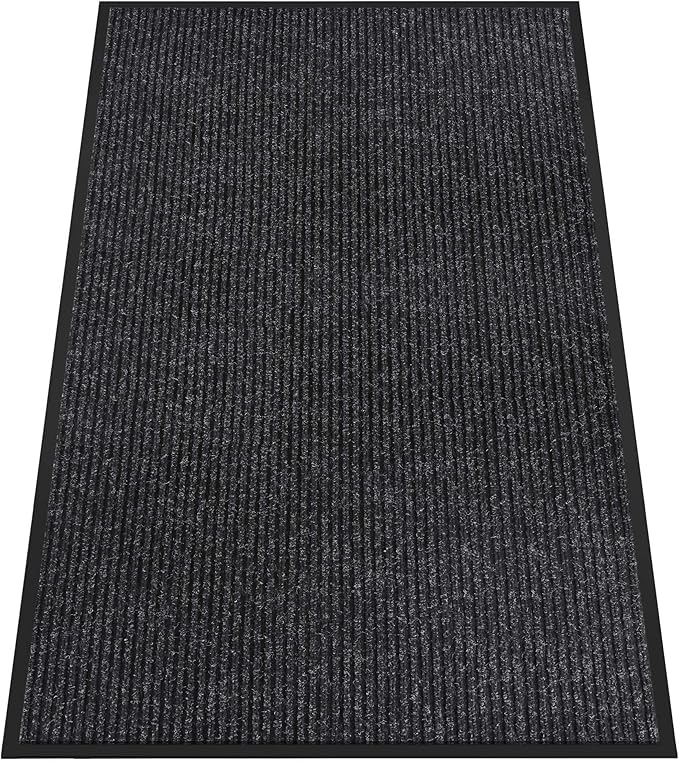Indoor Outdoor Door Mat, Rubber Backing Non Slip Front Door Mat Outside Entrance by HOMEK