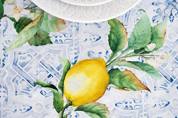 Maison d' Hermine Table Cloth Square Table 100% Cotton 60 x 60 Inches - Image 9