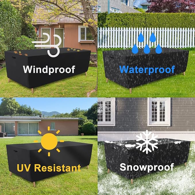 Tempera Patio Furniture Cover, Outdoor Table And Chair Covers Waterproof - Image 5