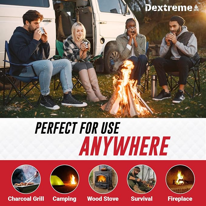 Dextreme Fire Starter Pack of 144/48 Natural Fire Starters Cubes - Image 4