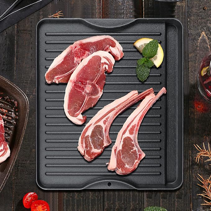 Cast Iron Griddle for Camp Chef, Reversible Griddle for Outdoor Cooking 14" x - Image 6