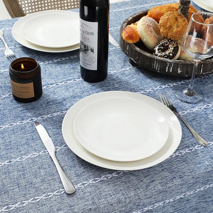 Chassic 60 x 84 inches Farmhouse Style Linen tablecloths, Wrinkle Resistant - Image 5