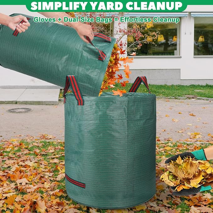 72 & 32 Gallon Reusable Yard Waste & Lawn and Leaf Bags - Image 3