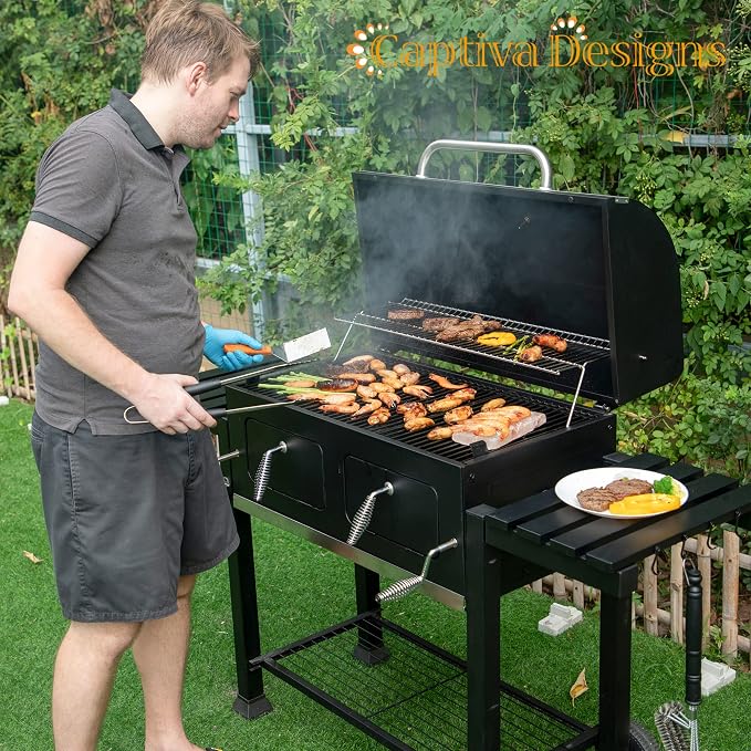 Captiva Designs Extra Large Charcoal BBQ Grill - Image 8