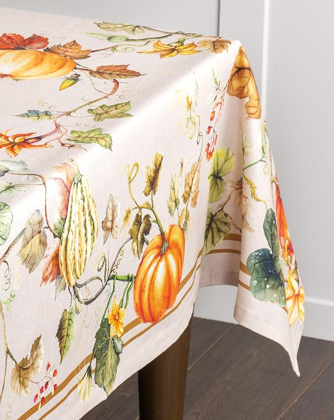 Maison d' Hermine Table Cloth Rectangle Table 100% Cotton 60 x 108 Inches Fall - Image 8