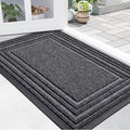 Buganda Front Door Mat Indoor Outdoor Entrance, Non-Slip Natural Rubber Doormats by Buganda