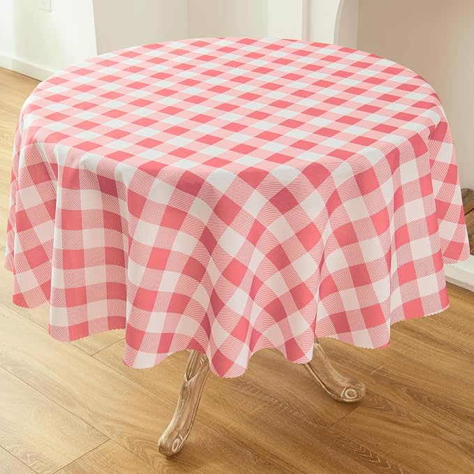 Waterproof Plaid Tablecloth Fabric - Image 3