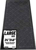 Front Door Mat Indoor Outdoor Entrance, Non-Slip Absorbent Entryway Mat by Unknown