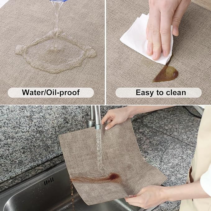 Homaxy Faux Leather Heat Resistant Placemats - Image 4