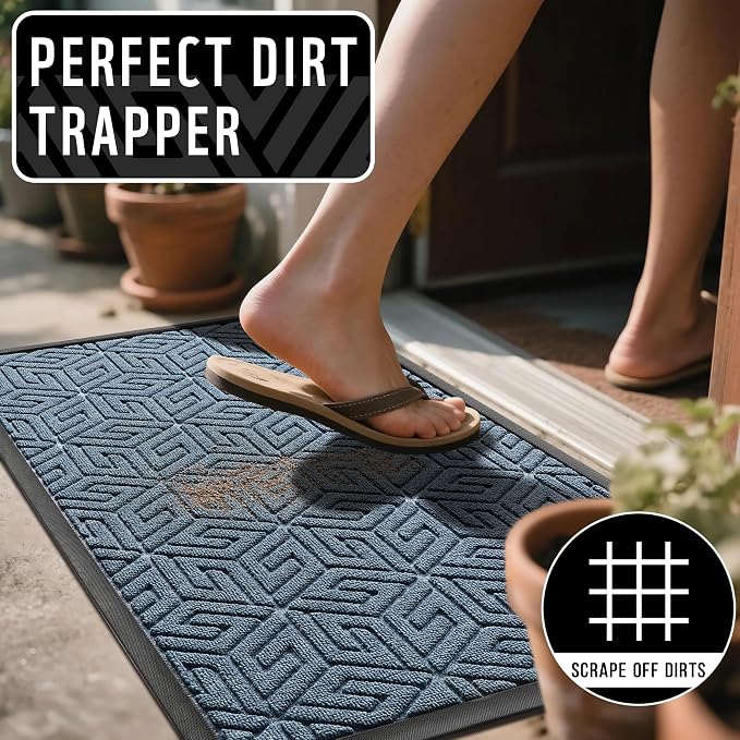 Yimobra Large Door Mat 36x24, All-Weather Waterproof Outdoor Mats - Image 4