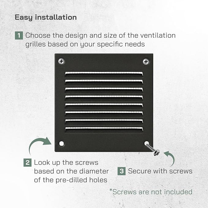 Vent Systems 4'' x 4'' Inch Pack of 5 - Image 5