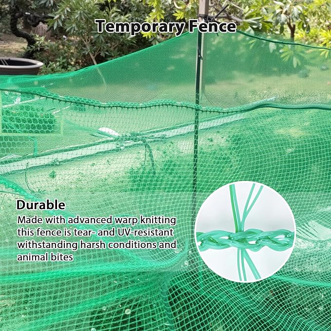 Garden Temporary Safety Fence, Resuable Plastic Mesh Fence - Image 4