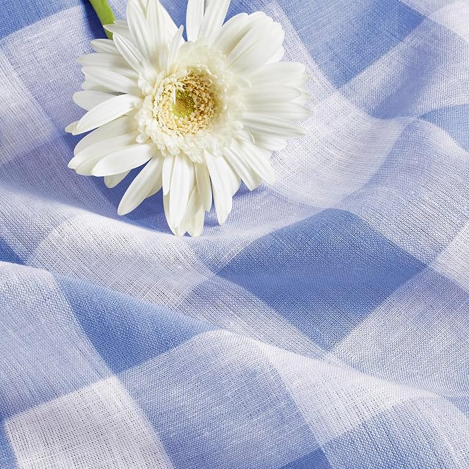 Solino Home Linen Checkered Table Runner 120 Inches Long - Image 9