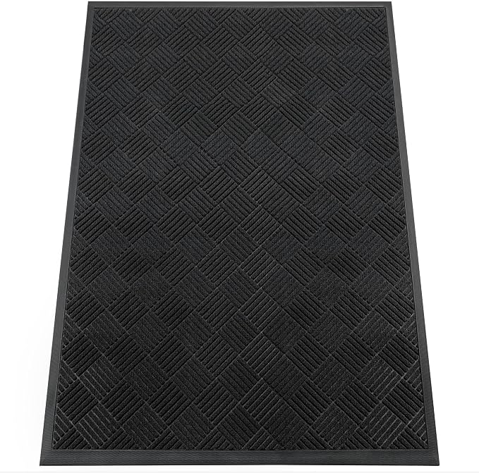 Indoor Outdoor Door Mat, 6’x 4' Doormat by HOMEK