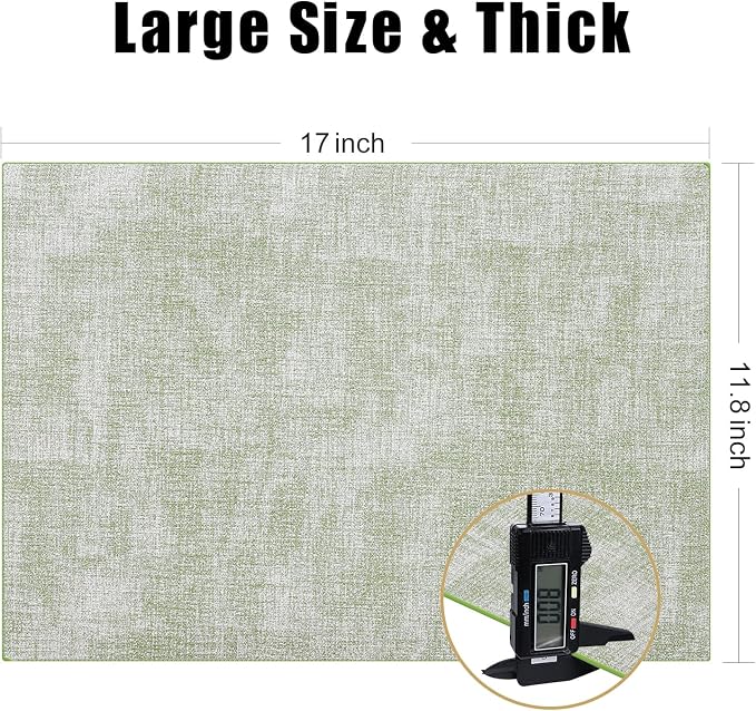 Homaxy Faux Leather Heat Resistant Placemats - Image 5