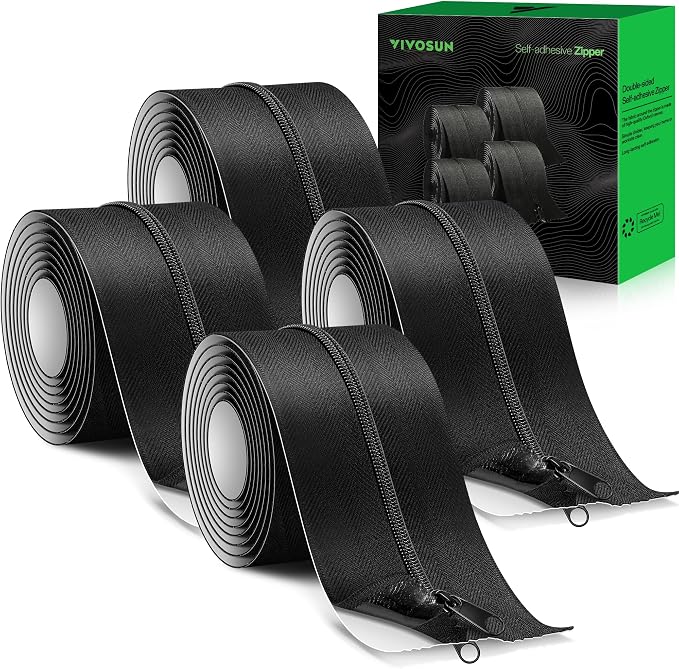 VIVOSUN 4-Pack Self Adhesive Zipper Door by VIVOSUN