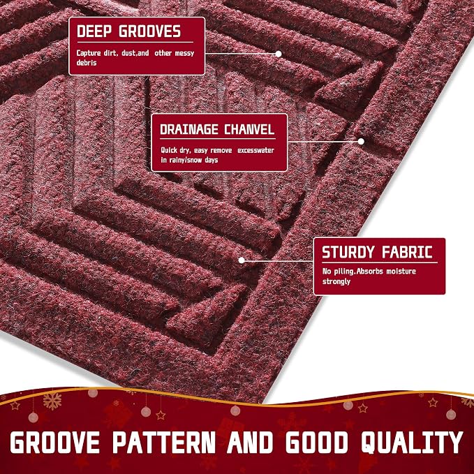 Yimobra Large Door Mat 47x24, All-Season Waterproof Outdoor Mats - Image 5
