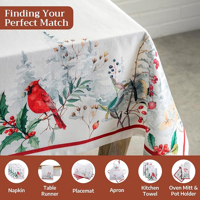Maison d' Hermine Table Cloth Rectangle Table 100% Cotton 60 x 90 Inches Fall - Image 4