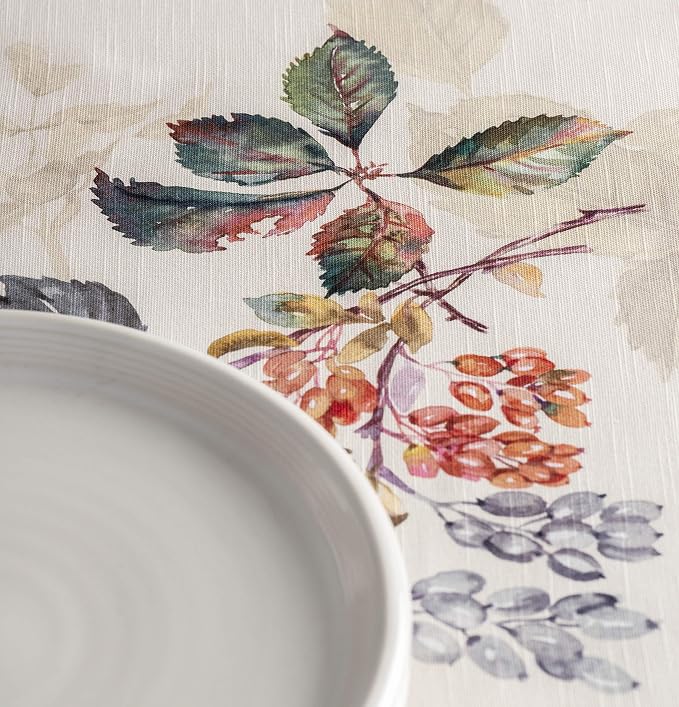 Maison d' Hermine Table Cloth Round Table 100% Cotton 63 Inches Fall Tablecloth - Image 8