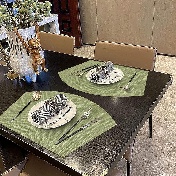 SHACOS Large Size Wedge Shape Placemats - Image 9
