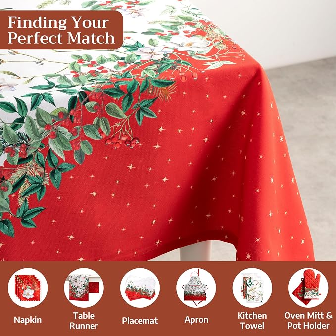 Maison d' Hermine Table Cloth Rectangle Table 100% Cotton 70 x 90 Inches Fall - Image 4