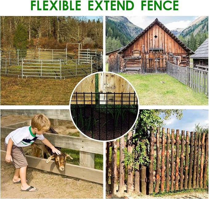 24x15-inch No Dig Animal Barrier Fence, 10 Pack Black Dig Protective Fence - Image 6