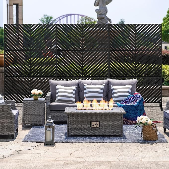 72" H×47" W Metal Privacy Screen, Outdoor Indoor Privacy Screens - Image 7