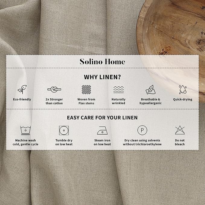 Solino Home Linen Striped Table Runner 120 Inches Long - Image 4