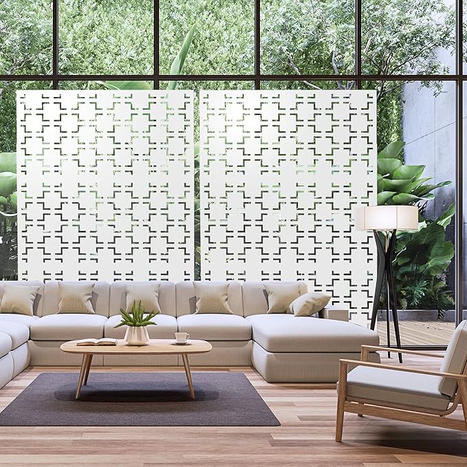 Metal Privacy Screen Outdoor 72" H×47" W, Freestanding Decorative Privacy Screen - Image 3