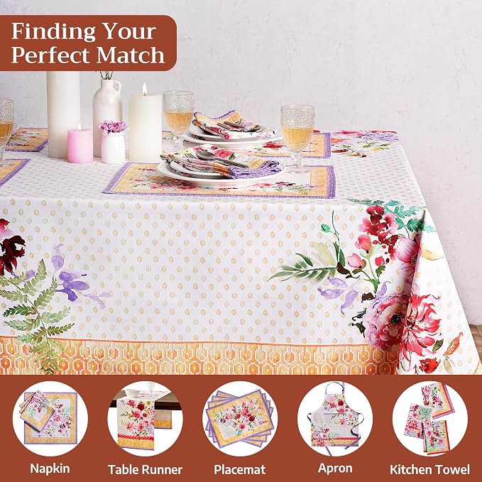 Maison d' Hermine Premium Table Cloth Rectangle Table 100% Combed Cotton 140 x - Image 7