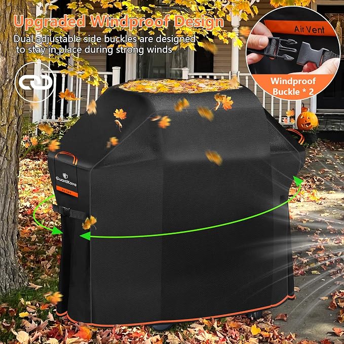 60" Grill Cover for Outdoor Grill, Waterproof, Tear & Fade Resistant BBQ Cover - Image 6