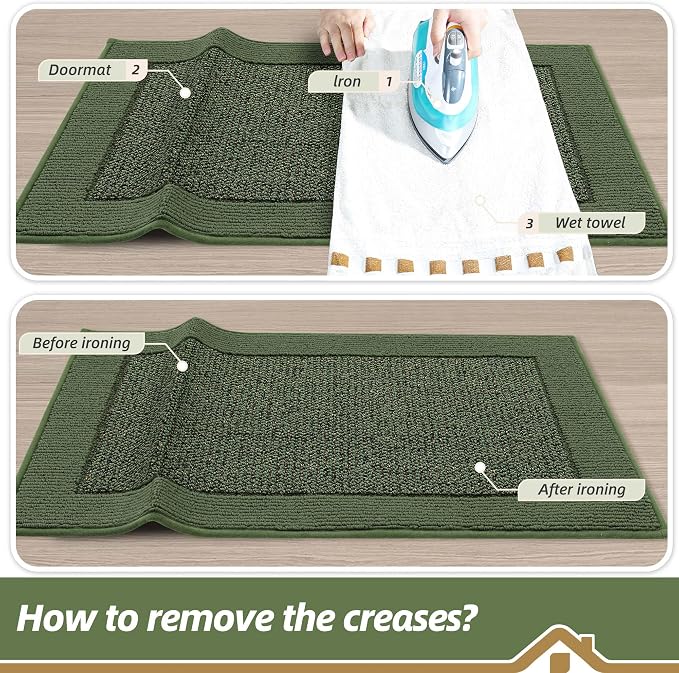 BEQHAUSE Indoor Door Mat 24" x 36", Dirt Trapper Door Mats Non-Slip Entryway - Image 9