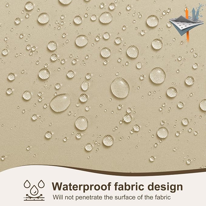 HolidayIdeas Outdoor Patio Curtains Waterproof 6 Panels 54x95 Inch- Protect - Image 4
