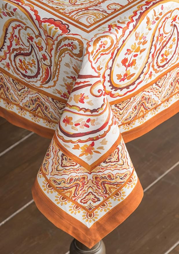 Maison d' Hermine Table Cloth Square Table 100% Cotton 54 x 54 Inches Fall - Image 9