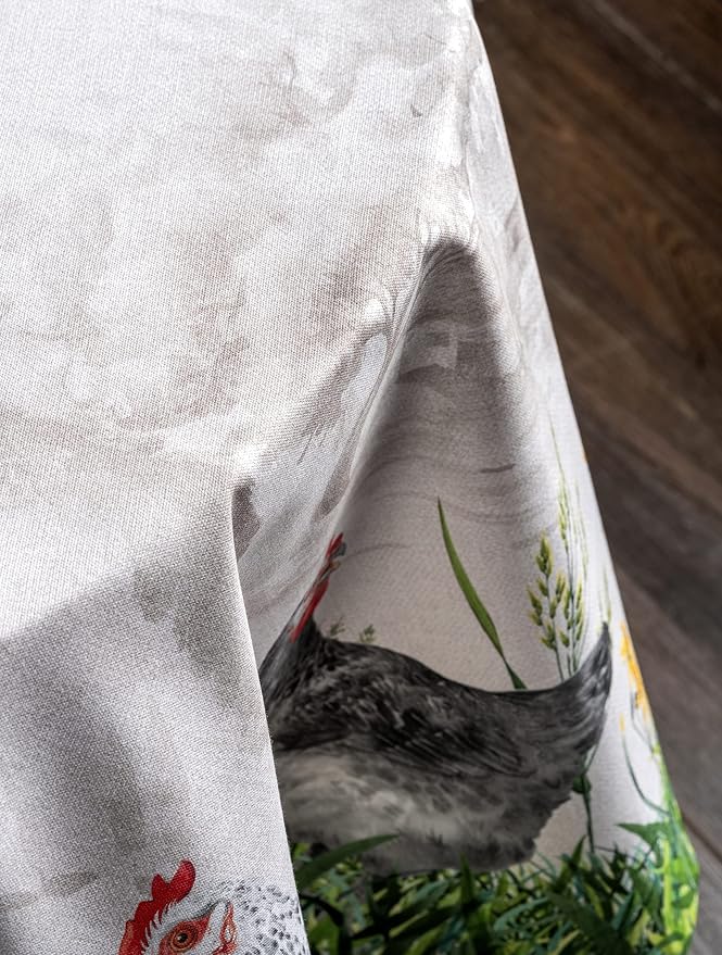 Maison d' Hermine Table Cloth Round Table 100% Cotton 63 Inches Tablecloth - Image 6