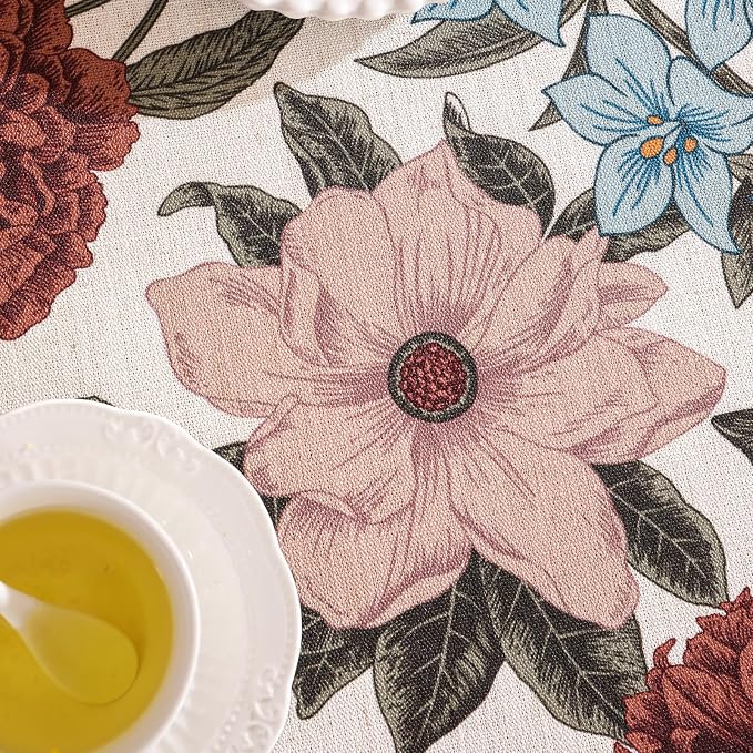 Designer French Linen Small Tablecloth - Image 9