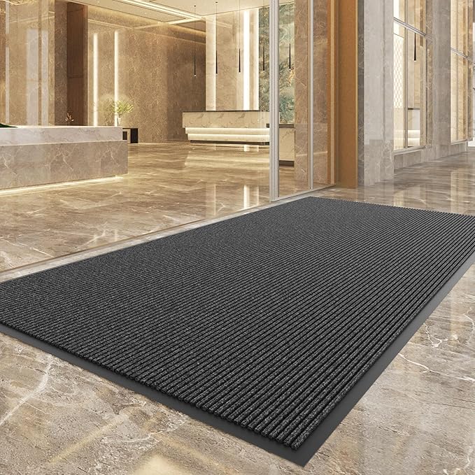 Durable Front Door Mat, Heavy Duty Indoor Outdoor Doormat, Stain and Fade - Image 2
