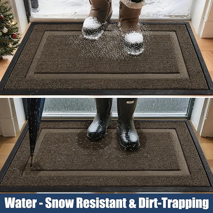 Large Front Door Mat Outside Entrance Indoor Doormat, Outdoor Door Mats - Image 3
