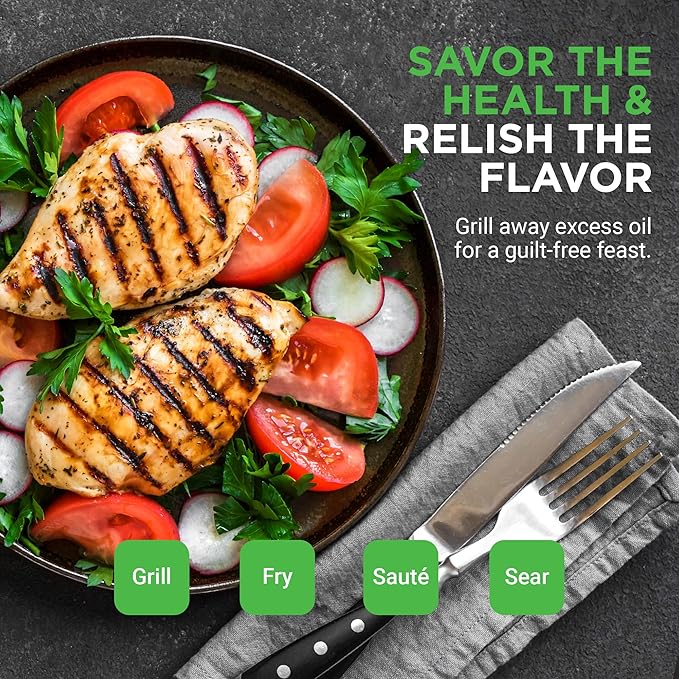 NutriChef Cast Iron Reversible Grill Plate – 18 Inch Flat & Ridged Skillet - Image 6