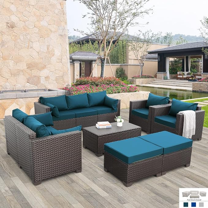Patio Furniture Set 7-Piece Outdoor Patio Furniture by RattanStar