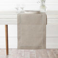 D'Moksha Homes Linen Natural Table Runner 84 Inches Long by DMokshaHomes