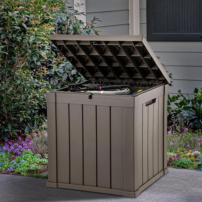 YITAHOME 51 Gallon Outdoor Storage Deck Box, Waterproof Resin Package Delivery - Image 2