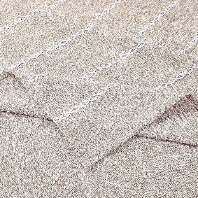 Chassic 60 x 60 inches Farmhouse Style Linen tablecloths, Wrinkle Resistant - Image 6