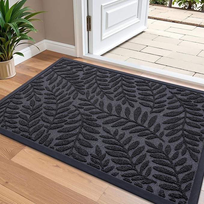 OLANLY Door Mat Indoor Outdoor Entrance, Waterproof All-Weather All-Season by OLANLY